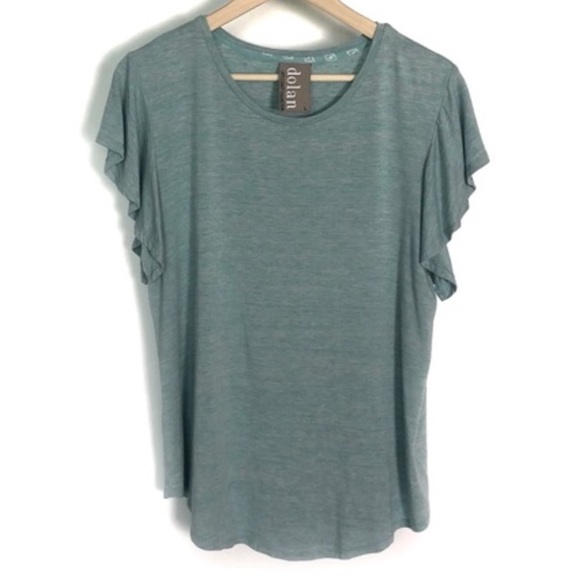 Dolan Left Coast Collection flutter sleeve top - Picture 3 of 3